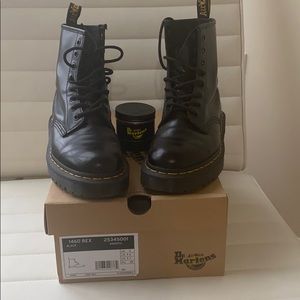 Black trendy Dr. Martens Boots